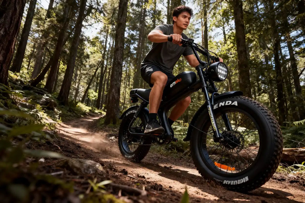 Moped Style Off Road Ebike: Conquer Wild Trails With Emoko C93