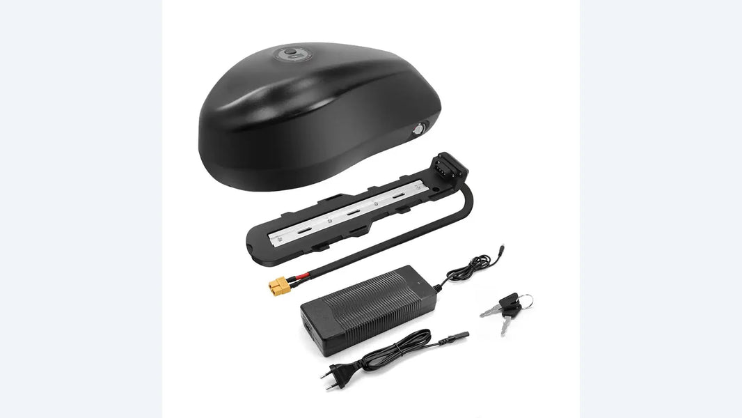 Actual EMOKO battery pack, charger and charging components for an e-bike battery not charging troubleshooting guide