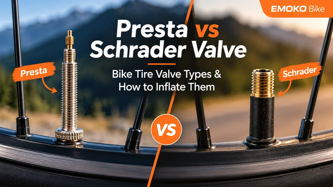 Presta vs Schrader Valve: bicycle tire valve types compared, with inflation guide and a side-by-side illustrated diagram