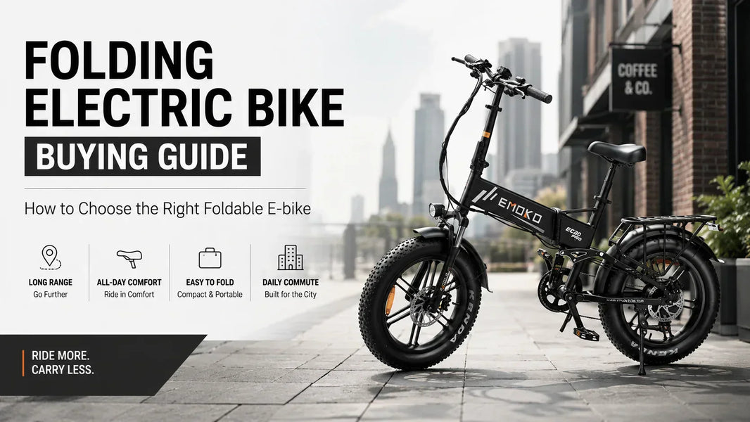 Emoko EC20 folding electric bike for city commuting and compact storage