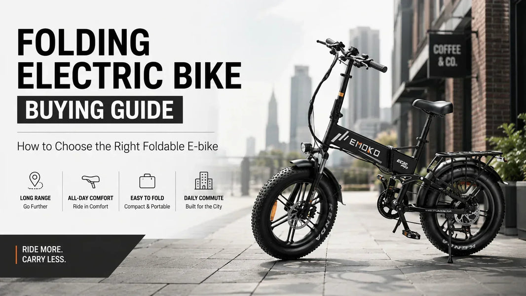 Emoko EC20 folding electric bike for city commuting and compact storage