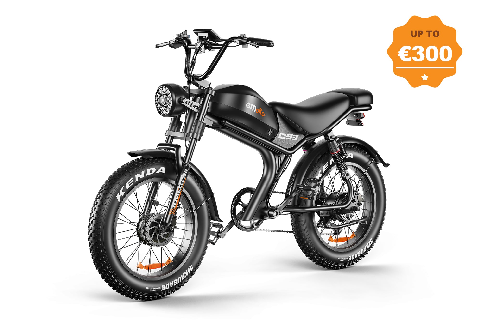 EMOKO C93 Dual Motor Ebike| 2000W 48V Moped-Style Off-Road Bike