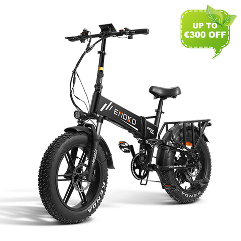EMOKO EC20 Folding Electric Bike| Full Suspension & Alloy Rear Rack