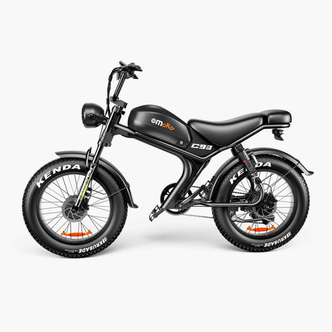 Emoko C93 moped 2000w dual motor 23ah battery fat tire ebike with full suspension hydrulic brakes for adults