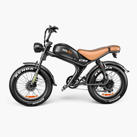 Emoko C93 moped 2000w dual motor 23ah battery fat tire ebike with full suspension hydrulic brakes for adults