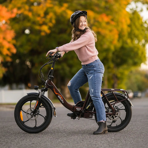 EMOKO EC23 Folding Ebike 48V 20Ah – Comfortable Commuter Electric Bike for Women & Seniors