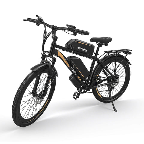 EMOKO EC27 Dual Battery Electric Bike with 150km Long Range, 27.5-Inch Wheels and Rear Rack