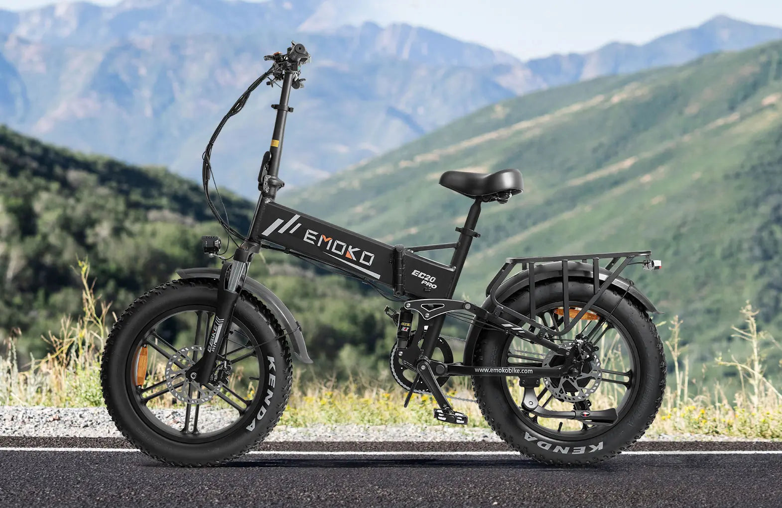 EMOKO EC20 — full suspension folding fat tire e-bike