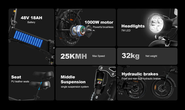 full suspension folding ebike