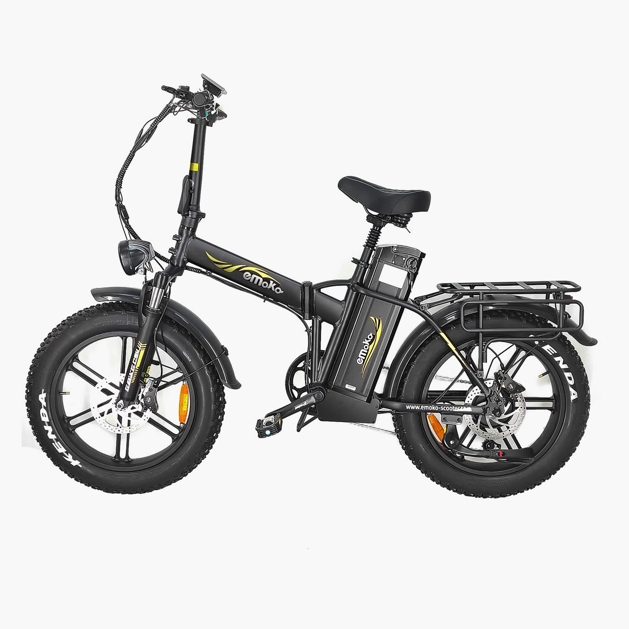 Emoko C94 Cargo Food Delivery ebike 150-200KM Long Range 48V 20*4 Inch Fat Tire Electric Bicycle