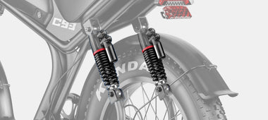 Front and rear dual suspension